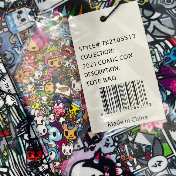 TokiDoki Comic Con 2021 Magna Mania Large Tote Bag Last One - Picture 8 of 8